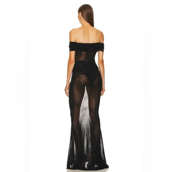 MICHAEL COSTELLO X REVOLVE - Sirius Gown Black - SIZE SM & MED - NWT - Picture 5 of 9
